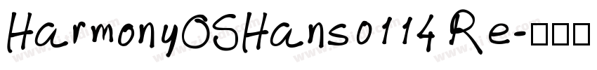 HarmonyOSHans0114 Re字体转换